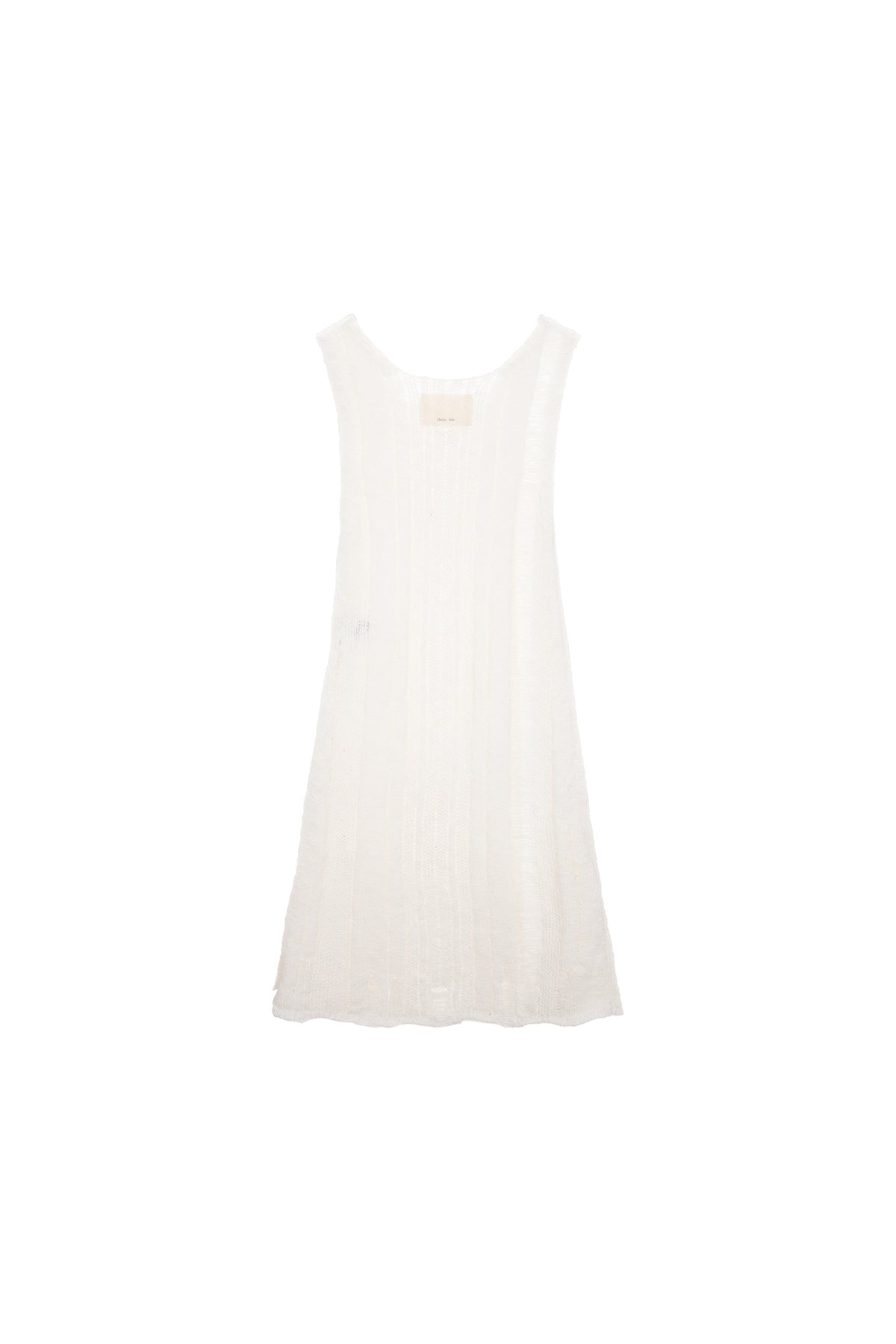 Matin Kim - Stripe Chunky Knit Dress (Ivory) product image 2 | TRAB K-Fashion Australia