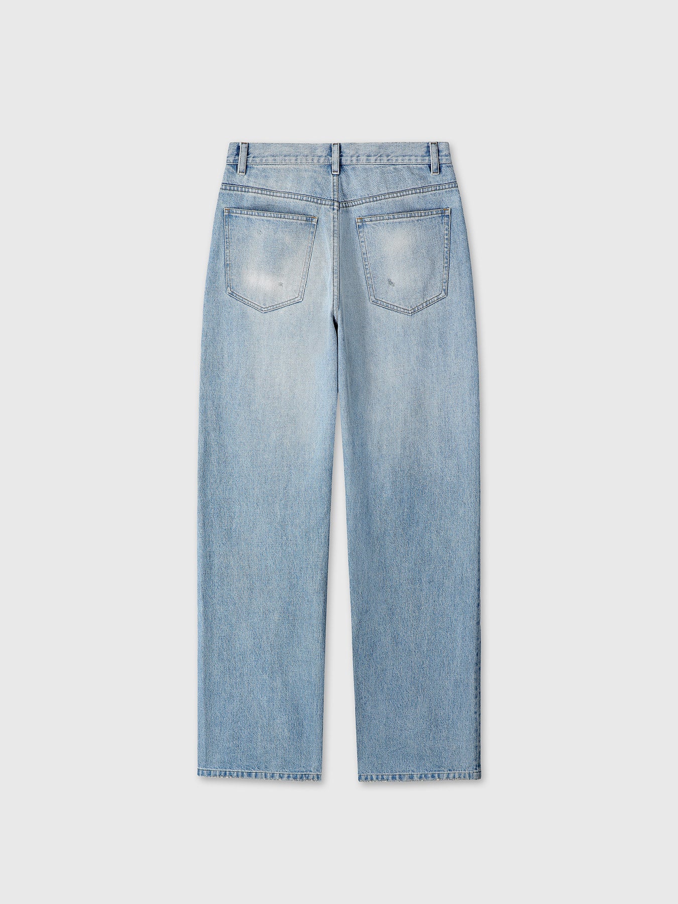 Tonywack - Wide Tapered Low Denim Jeans (Faded Light Blue) product image 11 | TRAB K-Fashion Australia