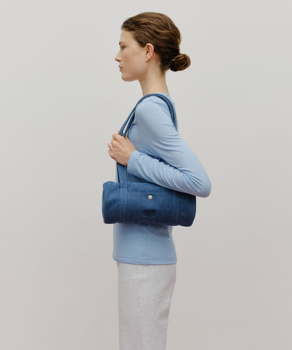 Marithe & Francois Girbaud - Classic Logo Mini Duffle Bag (Blue) product image 6 | TRAB K-Fashion Australia