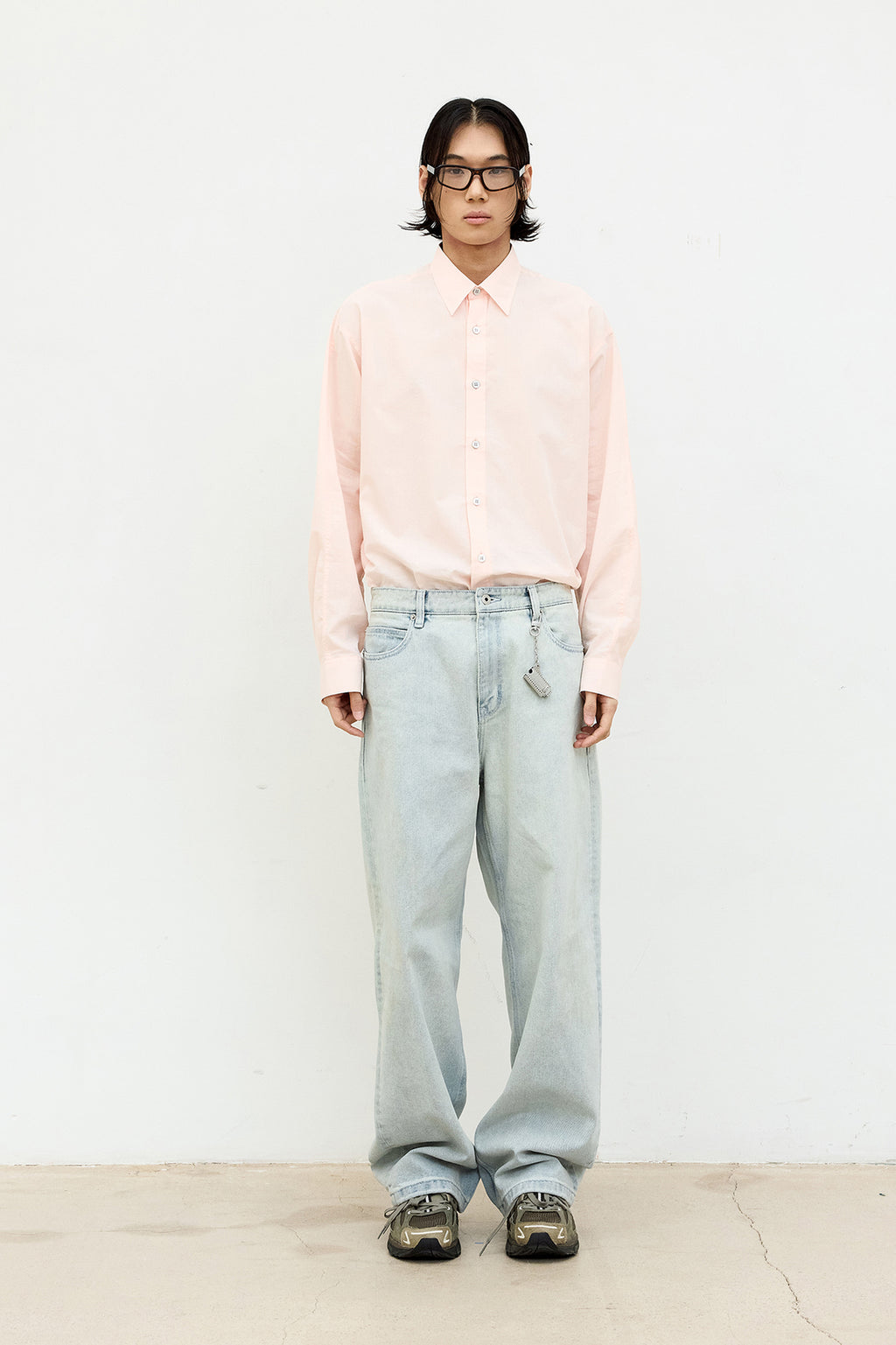 Coor - Pale Stripe Shirt (Light Pink) product image 2 | TRAB K-Fashion Australia