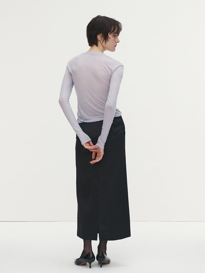 Tonywack - Wool Tencel Long Sleeve (Lavender) product image 3 | TRAB K-Fashion Australia