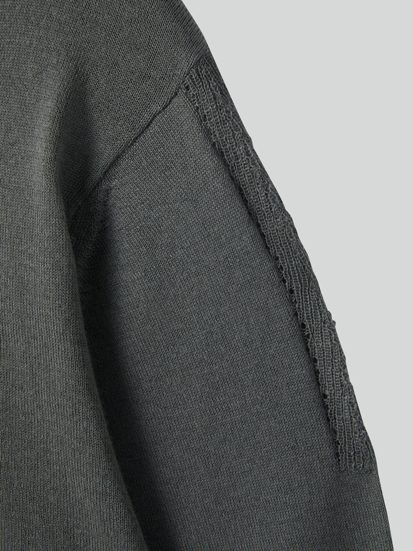 Recto - Silk-Cashmere Knit Cardigan (Midnight Grey) product image 6 | TRAB K-Fashion Australia