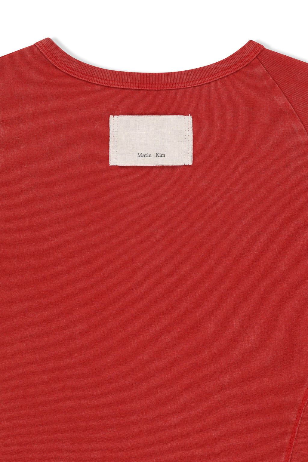 Matin Kim - Curved Cut Slim Top (Red) product image 6 | TRAB K-Fashion Australia