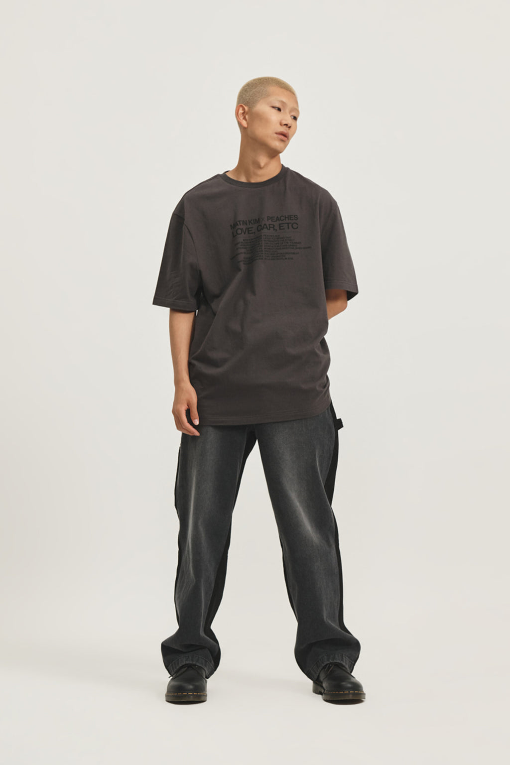 Matin Kim - Peaches Love Car Etc Graphic Top (Charcoal) product image 13 | TRAB K-Fashion Australia