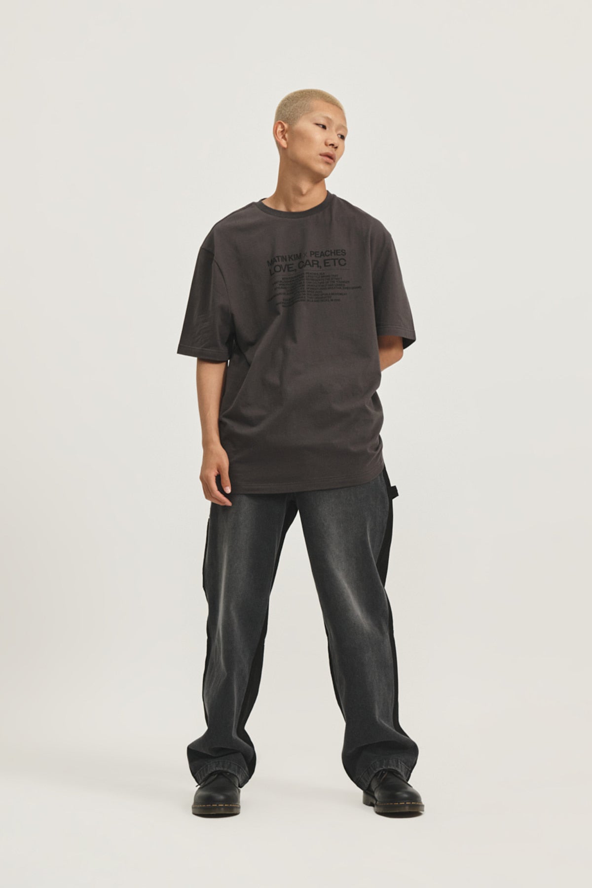 Matin Kim - Peaches Love Car Etc Graphic Top (Charcoal) product image 13 | TRAB K-Fashion Australia