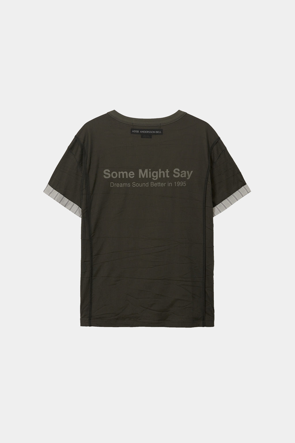 Andersson Bell - Overlay Roll-Up Cuffs T-Shirt (Khaki) product image 9 | TRAB K-Fashion Australia