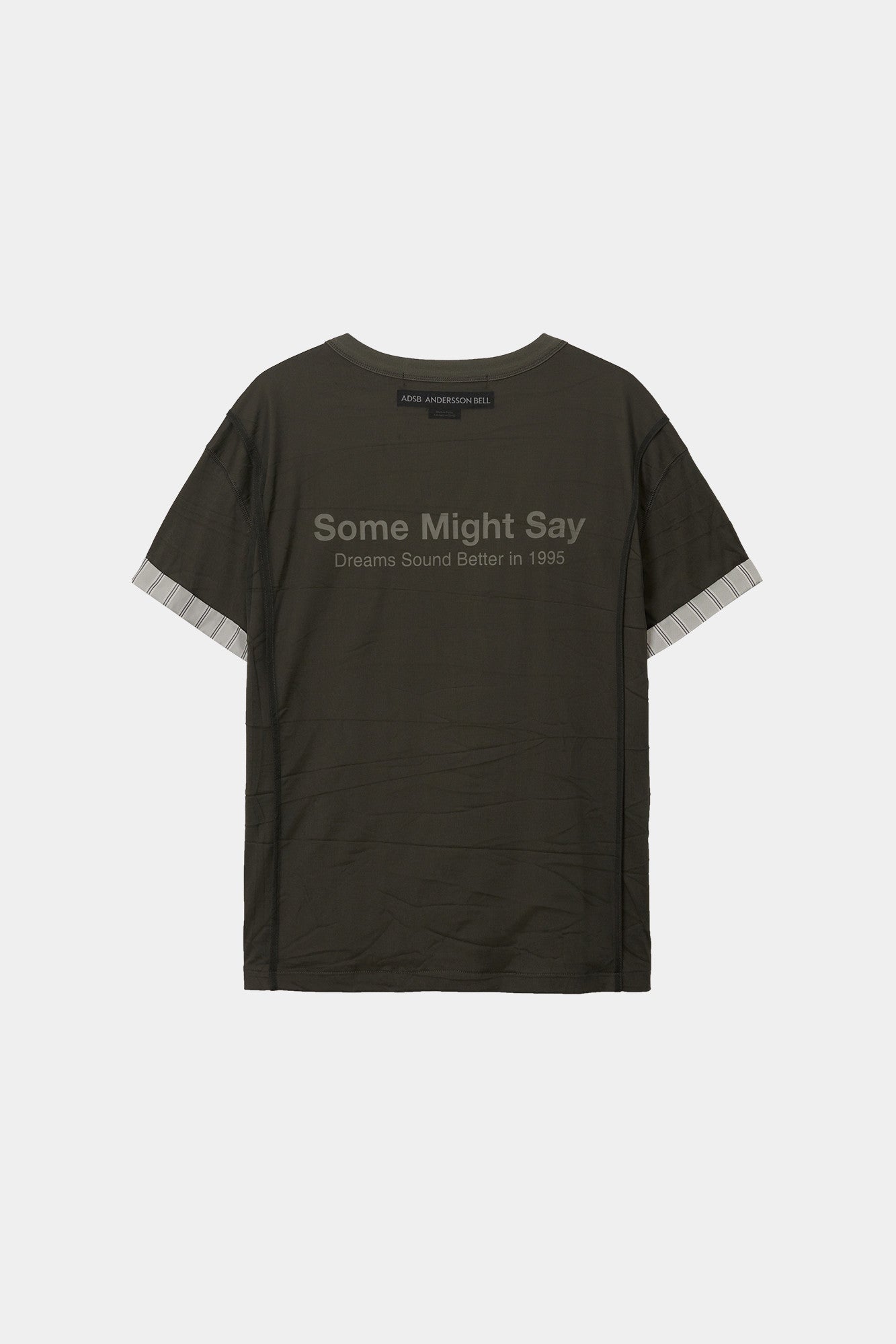 Andersson Bell - Overlay Roll-Up Cuffs T-Shirt (Khaki) product image 9 | TRAB K-Fashion Australia