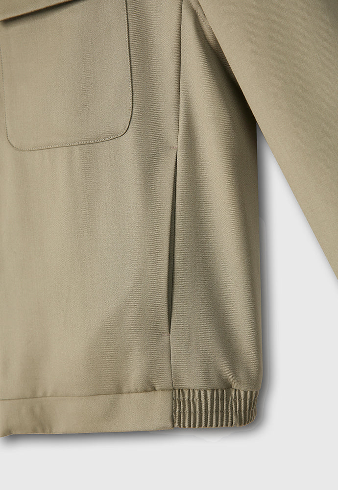 Tonywack - Super Fine Wool Double Pocket Zip Blouson (Beige) product image 14 | TRAB K-Fashion Australia