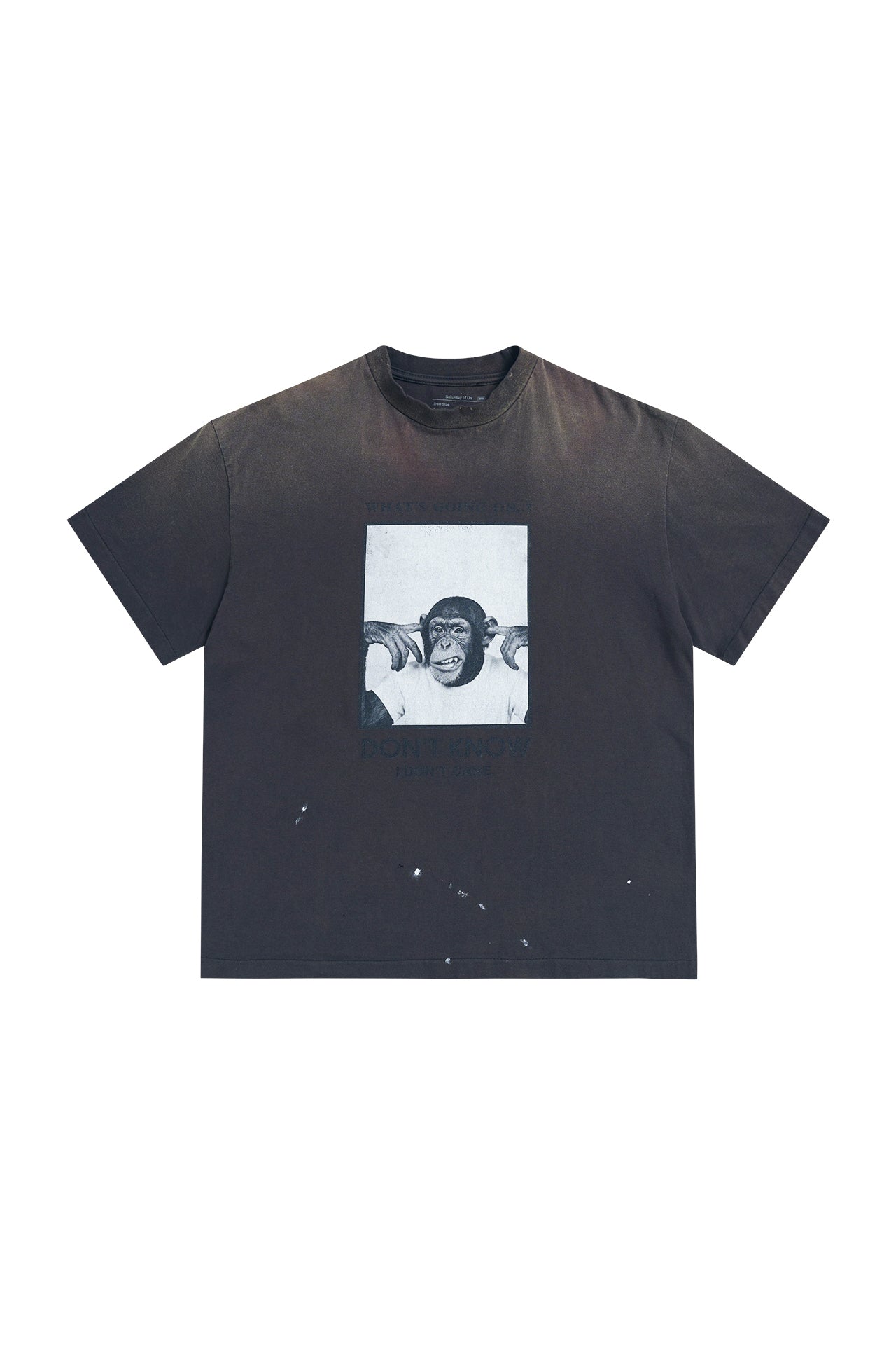 STU - Monkey T-shirt (Charcoal) product image 13 | TRAB K-Fashion Australia