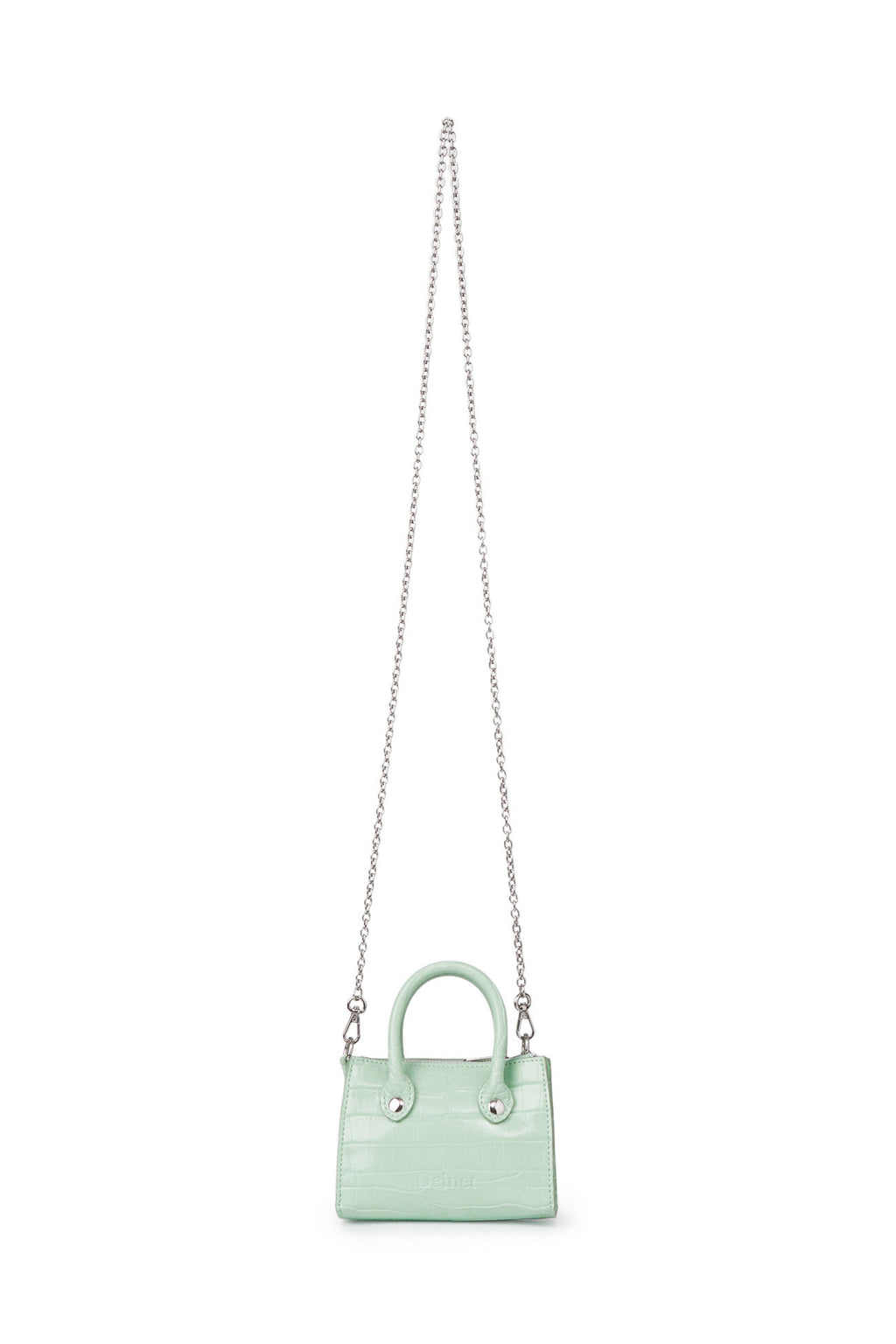 Deinet - Crocodile Pattern Chain Mini Bag (Mint) product image 3 | TRAB K-Fashion Australia