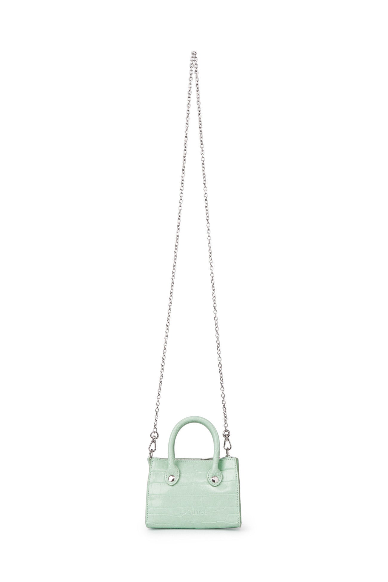 Deinet - Crocodile Pattern Chain Mini Bag (Mint) product image 3 | TRAB K-Fashion Australia