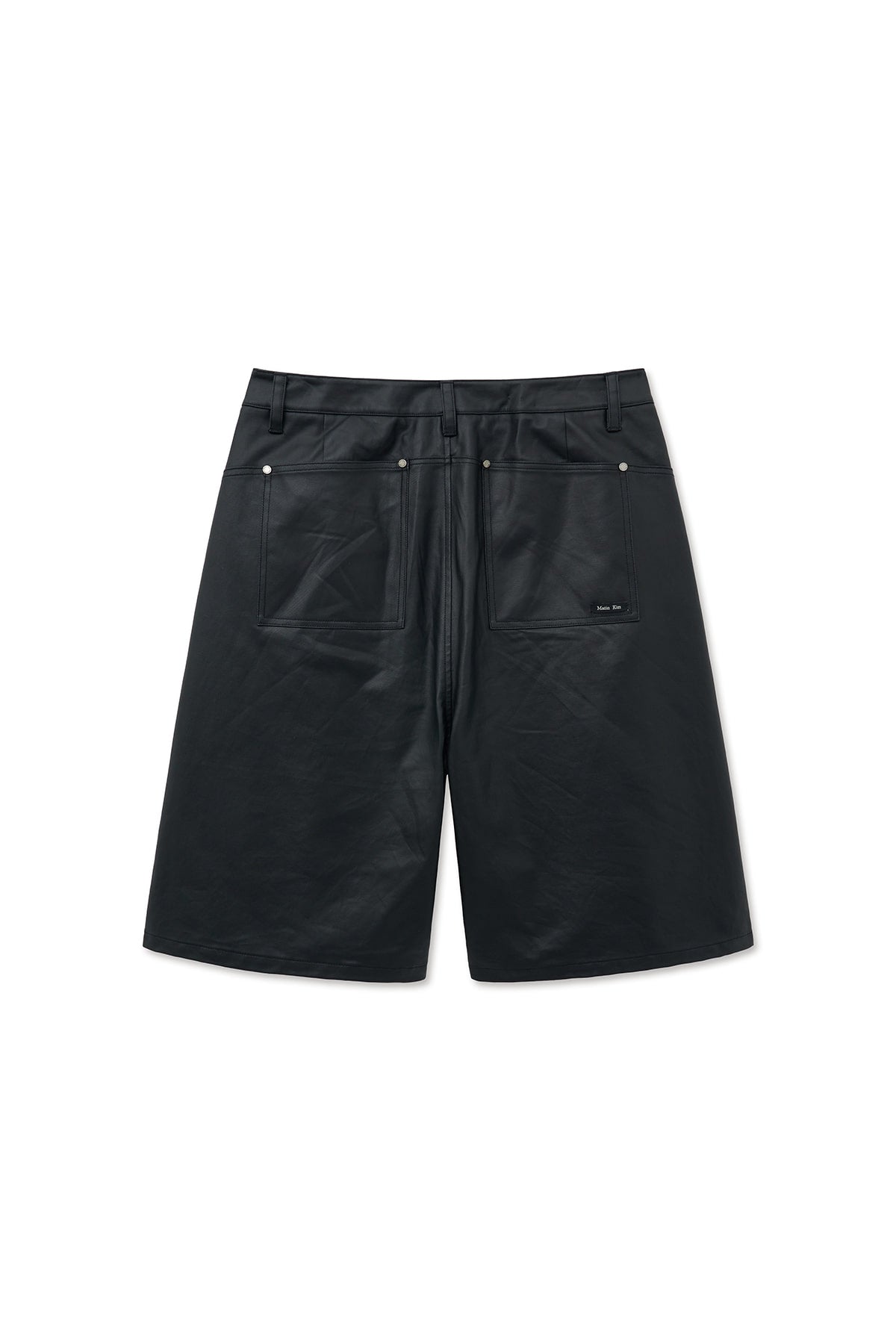 Matin Kim - Matt Coating Bermuda Pants (Black) product image 2 | TRAB K-Fashion Australia