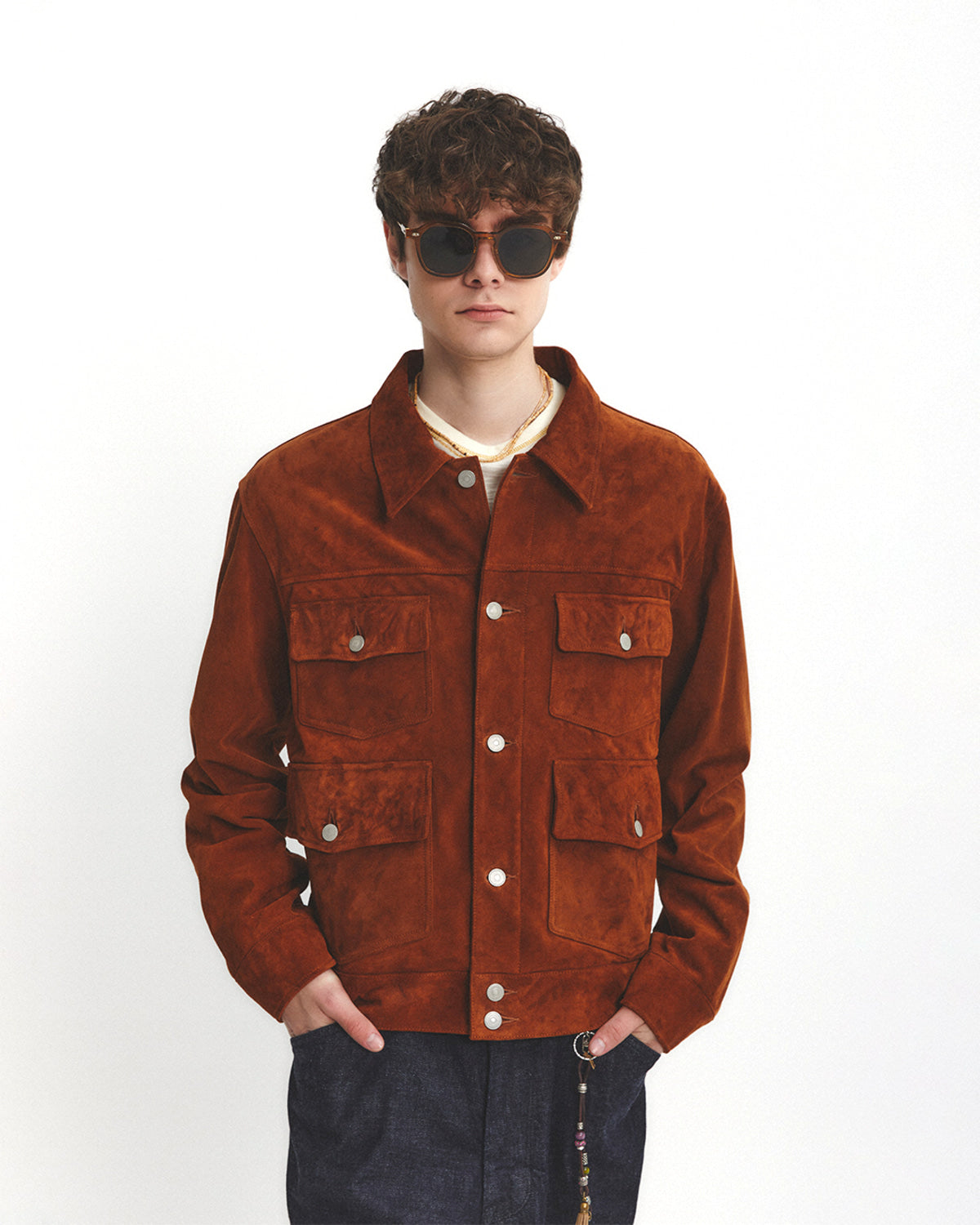 Eastlogue - Trapper Leather Jacket (Brown) product image 2 | TRAB K-Fashion Australia