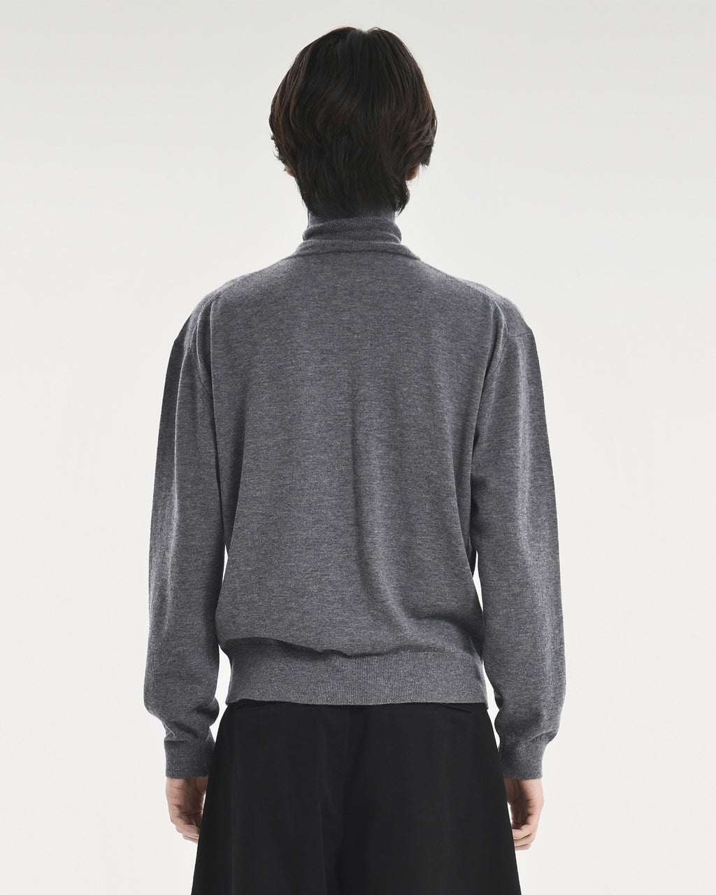 Brownyard - Merino Wool Turtle Neck Knit (Charcoal) product image 2 | TRAB K-Fashion Australia