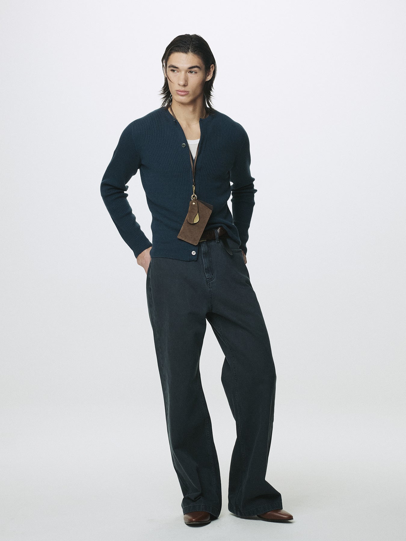 Tonywack - Wide-Leg Denim Jeans (Faded Carbon) product image 7 | TRAB K-Fashion Australia