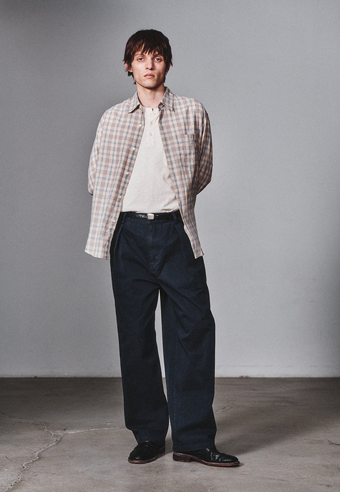 Art if acts - French Check Shirt (Cliff/Blue) product image 4 | TRAB K-Fashion Australia