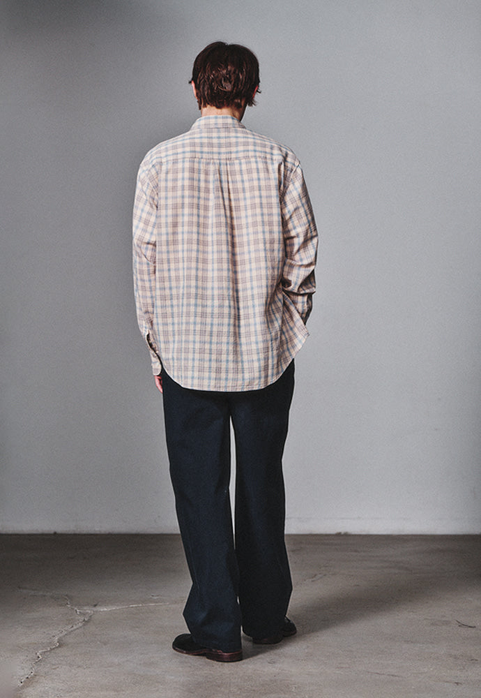 Art if acts - French Check Shirt (Cliff/Blue) product image 3 | TRAB K-Fashion Australia