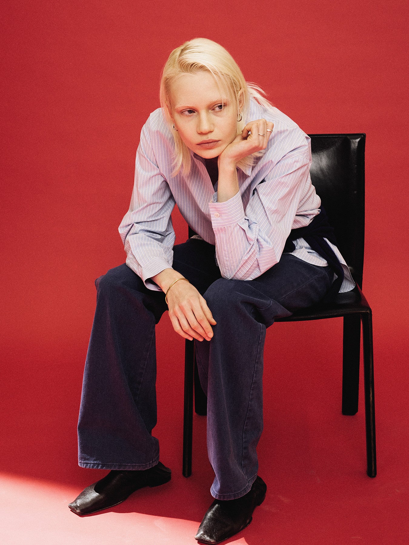 Tonywack - Striped Cotton Over Shirt (Blue) product image 5 | TRAB K-Fashion Australia