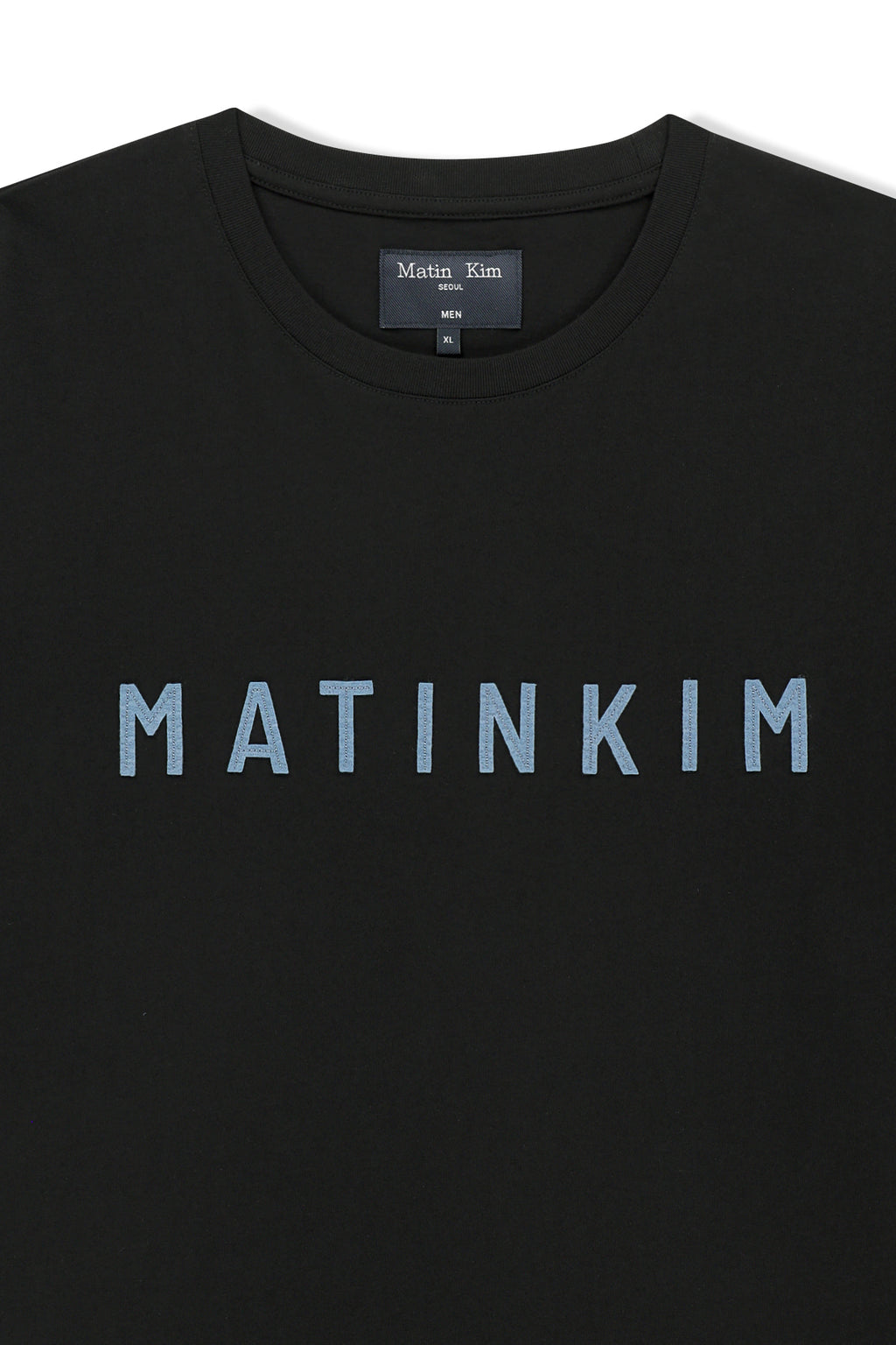 Matin Kim - Applique Felt Logo Top (Strong Black) product image 3 | TRAB K-Fashion Australia