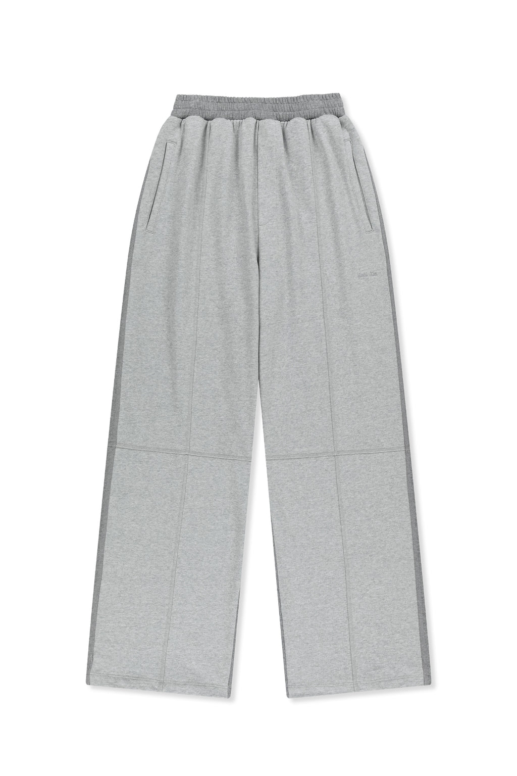 Matin Kim - Colorblock Cut Seam Sweatpants (Grey) product image 2 | TRAB K-Fashion Australia