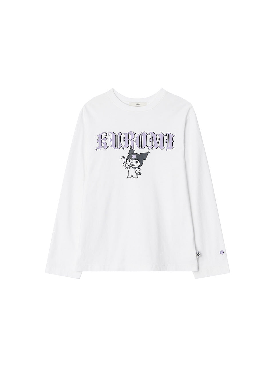 Kijun - Baddie Kuromi Long Sleeve Tee (Off-White) product image 8 | TRAB K-Fashion Australia
