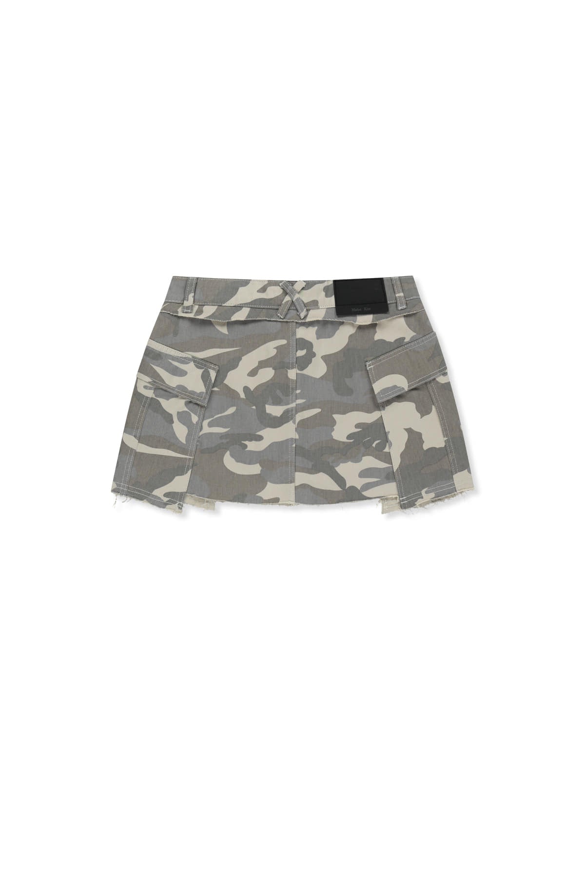 Matin Kim - Cargo Mini Denim Skort (Beige) product image 3 | TRAB K-Fashion Australia