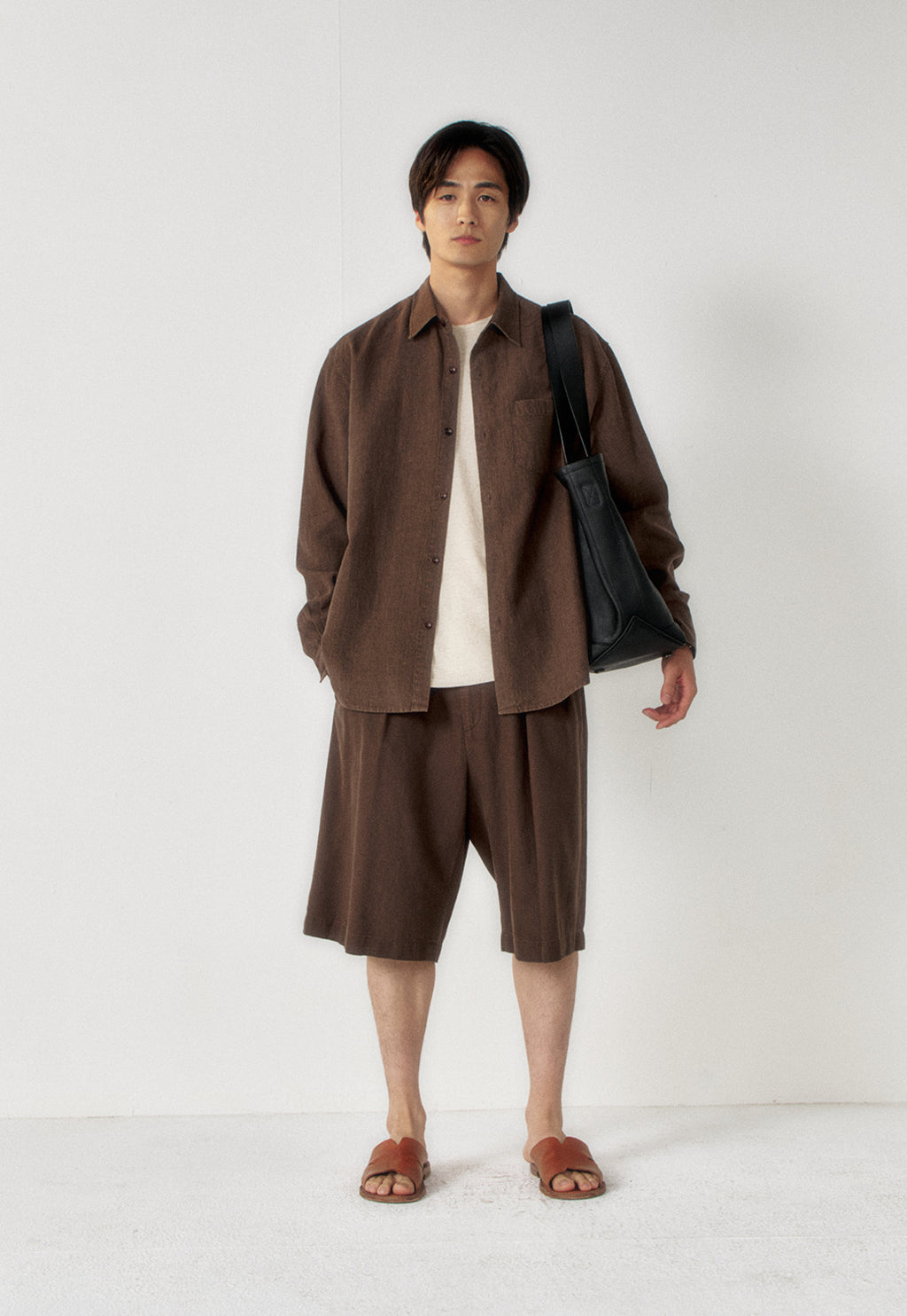 Art if acts - Washed Linen Shirt (Wood) product image 3 | TRAB K-Fashion Australia