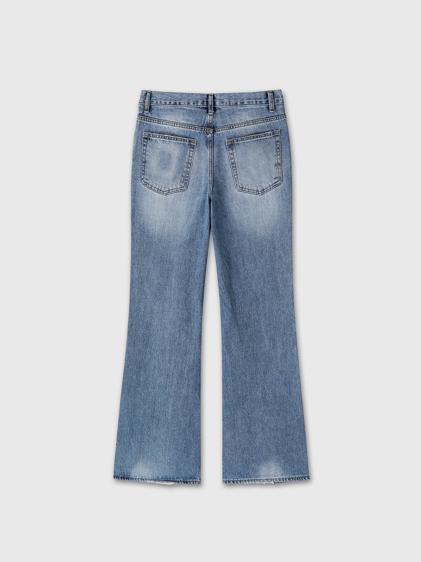 Tonywack - Flared-Leg Distressed Denim Jeans (Faded Blue) product image 10 | TRAB K-Fashion Australia