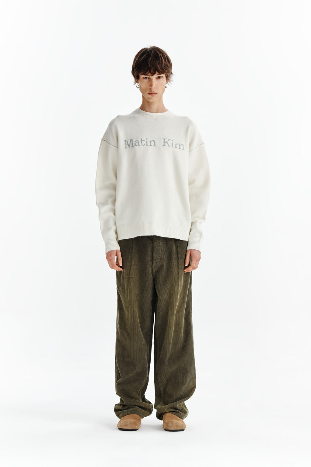 Matin Kim - Washed Corduroy Pants (Khaki) product image 10 | TRAB K-Fashion Australia