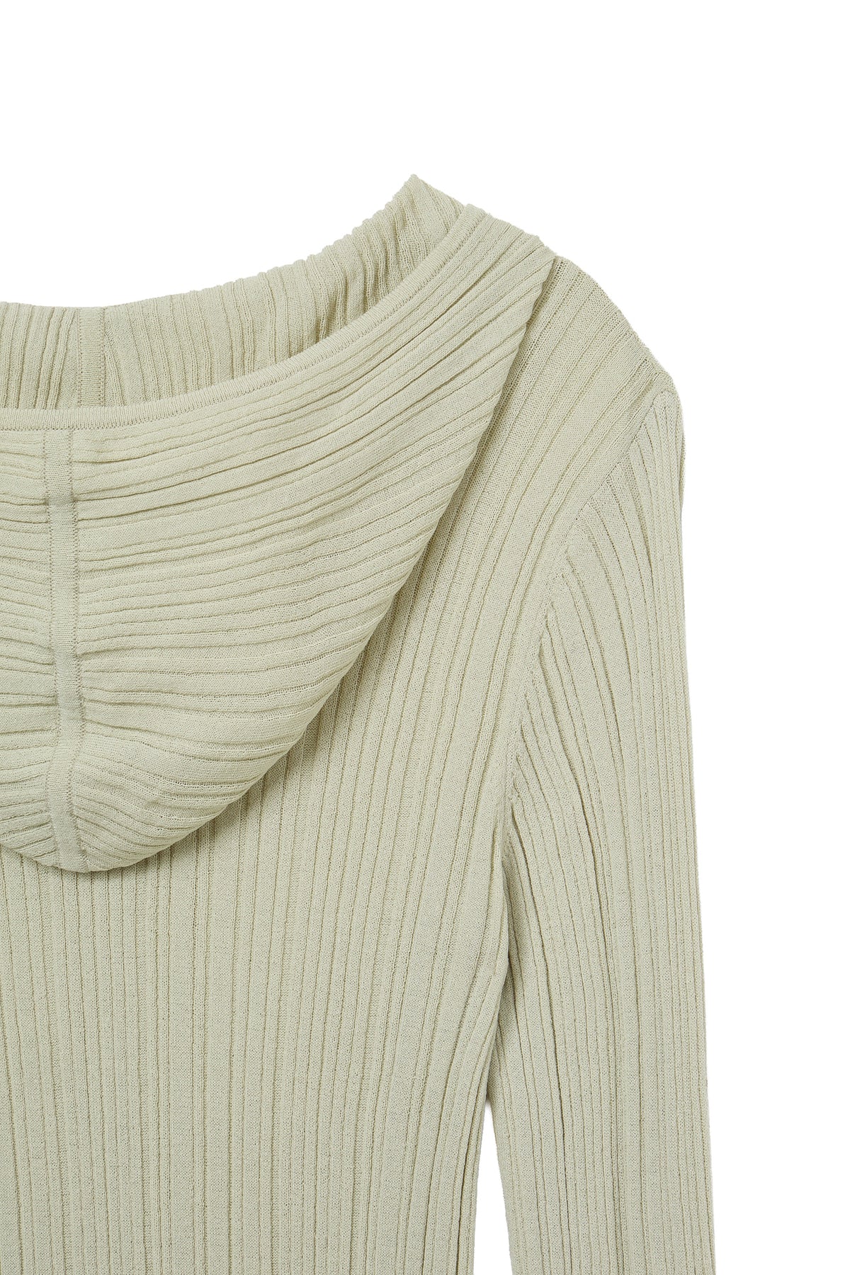 Deinet - Knit Button Hoodie Cardigan (Light Khaki) product image 4 | TRAB K-Fashion Australia
