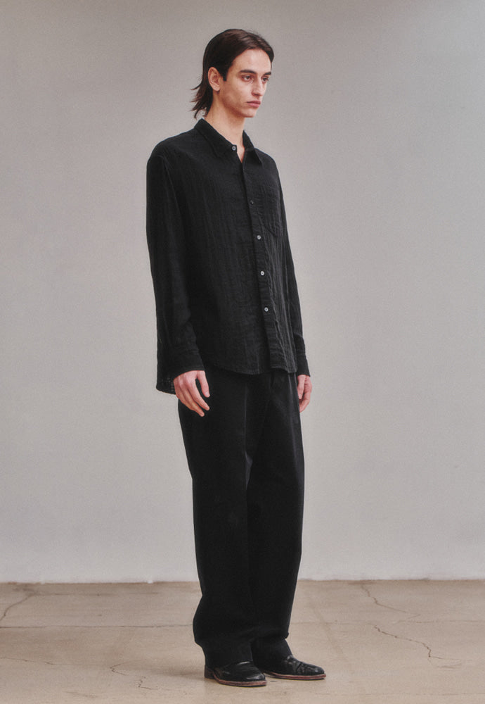 Art if acts - Washed Gauze Shirt (Black) product image 4 | TRAB K-Fashion Australia