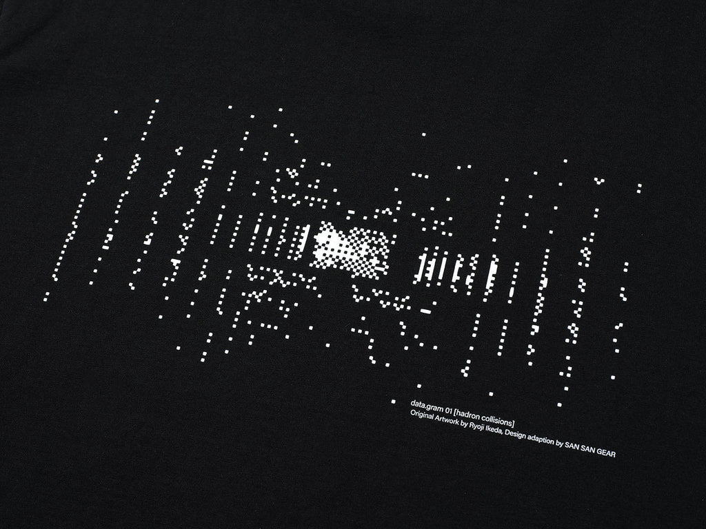 San San Gear - Ryoji Ikeda Data.Gram 01 T-Shirt (Black) product image 7 | TRAB K-Fashion Australia