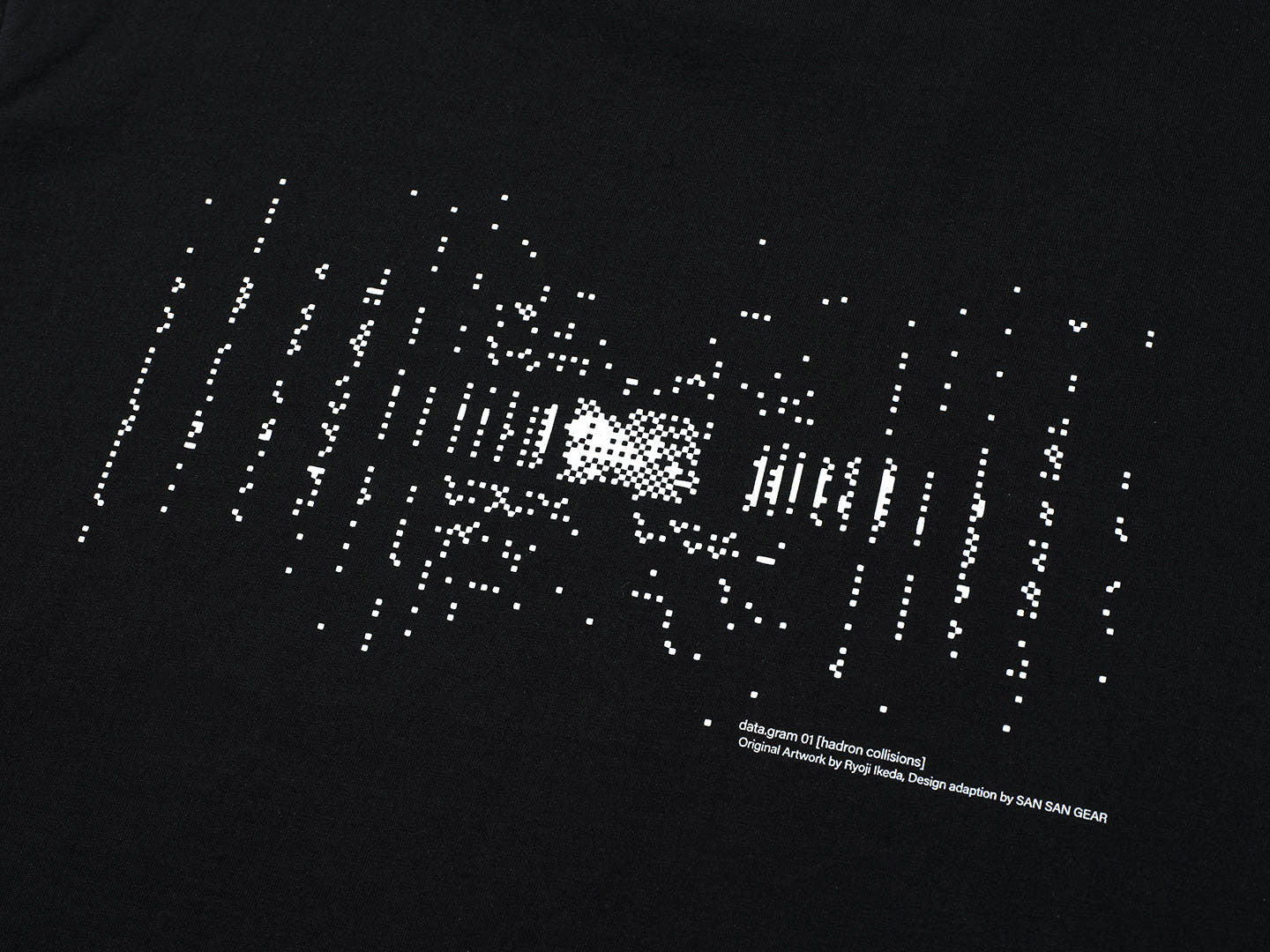 San San Gear - Ryoji Ikeda Data.Gram 01 T-Shirt (Black) product image 7 | TRAB K-Fashion Australia