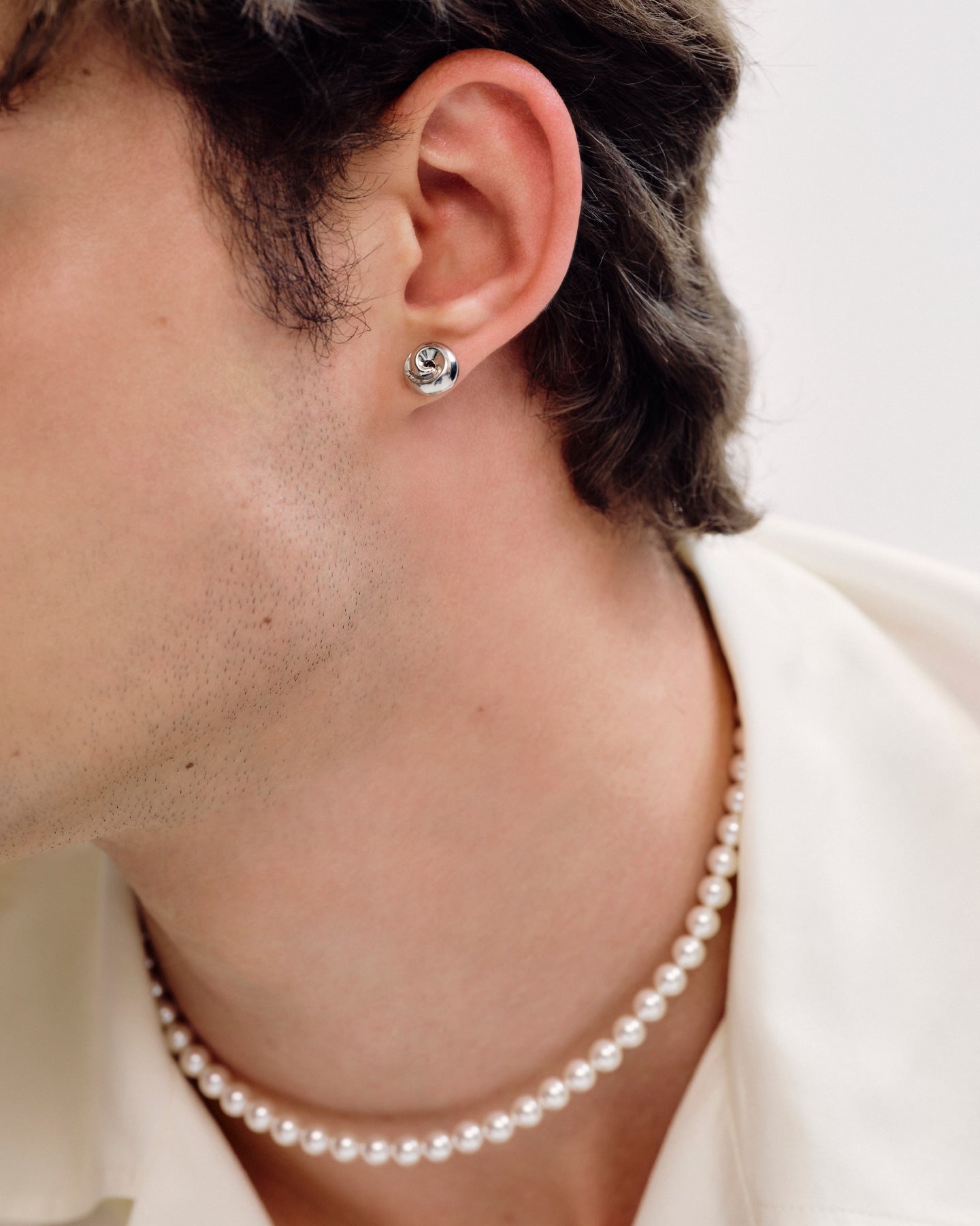 Numbering - Swirl Stud Earrings #5202 product image 3 | TRAB K-Fashion Australia