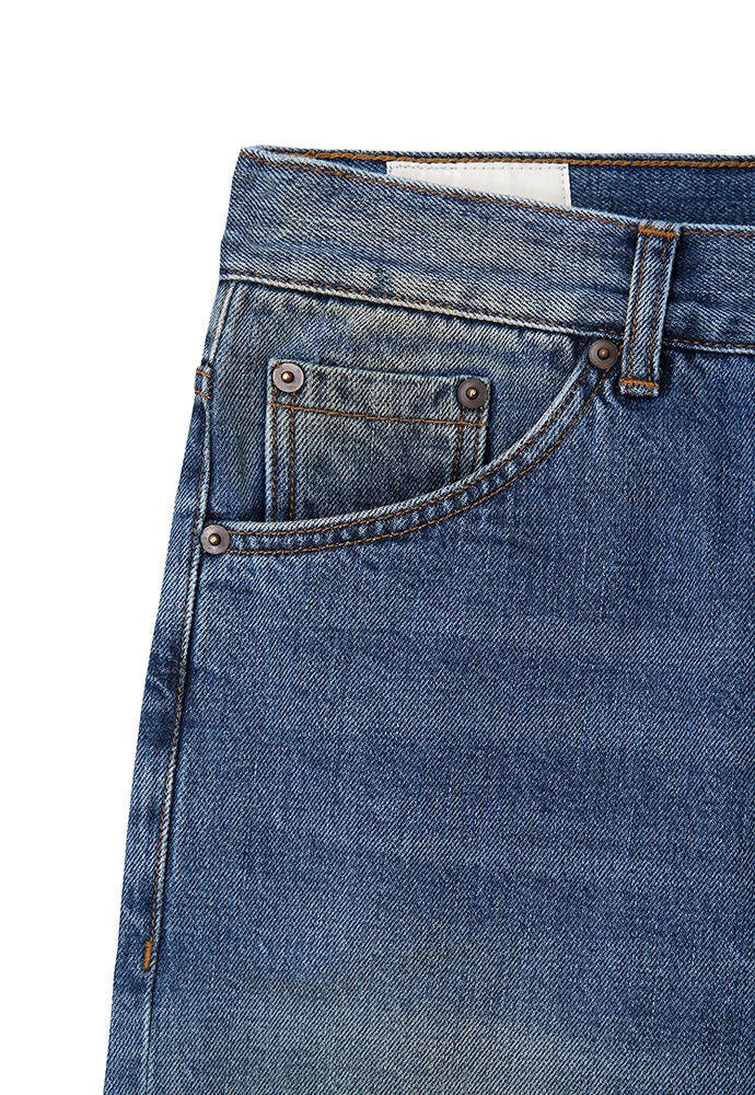 Art if acts - Vintage Wide Denim Pants (Washed Indigo) product image 11 | TRAB K-Fashion Australia