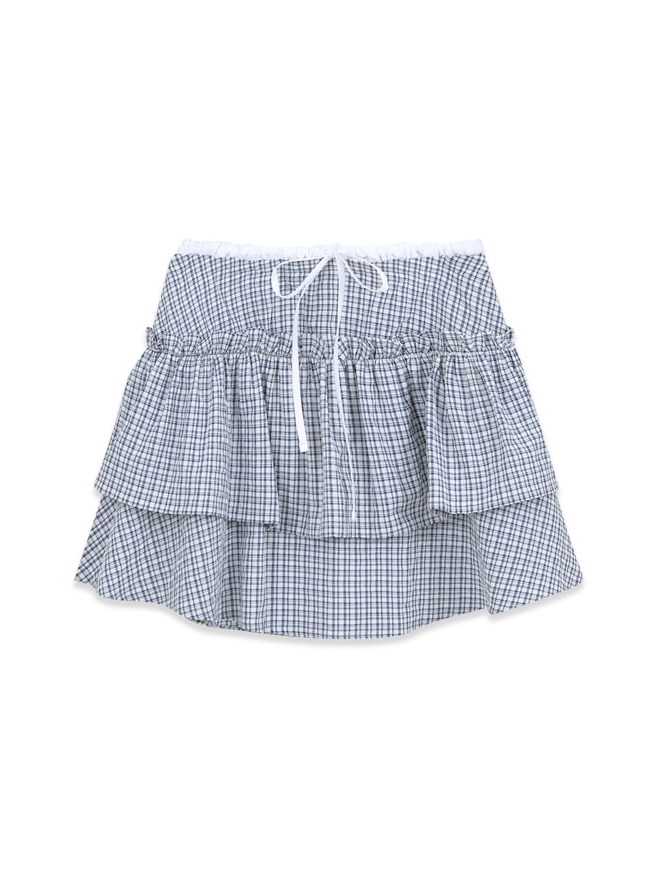 Margarin Fingers - Check Cancan Skirt (Navy) product image 2 | TRAB K-Fashion Australia