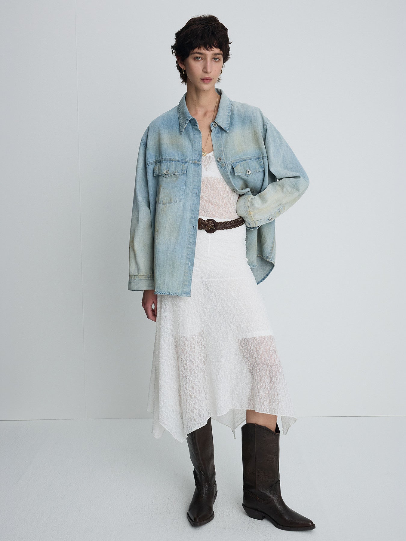 Tonywack - Hand Distressed Vintage Relaxed Shirts (Washed Light Blue) product image 4 | TRAB K-Fashion Australia