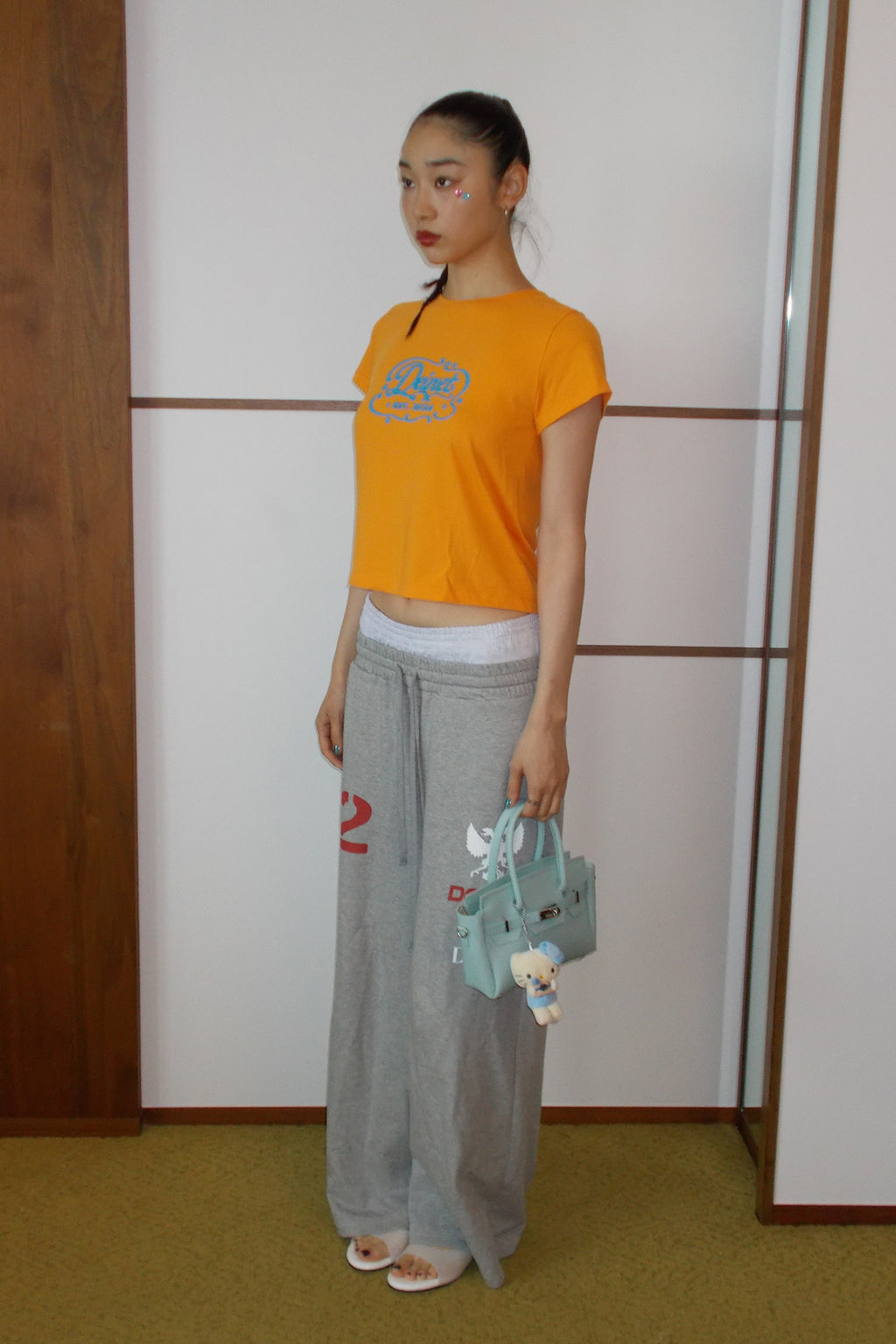 Deinet - Pop Color T-Shirt (Orange) product image 3 | TRAB K-Fashion Australia
