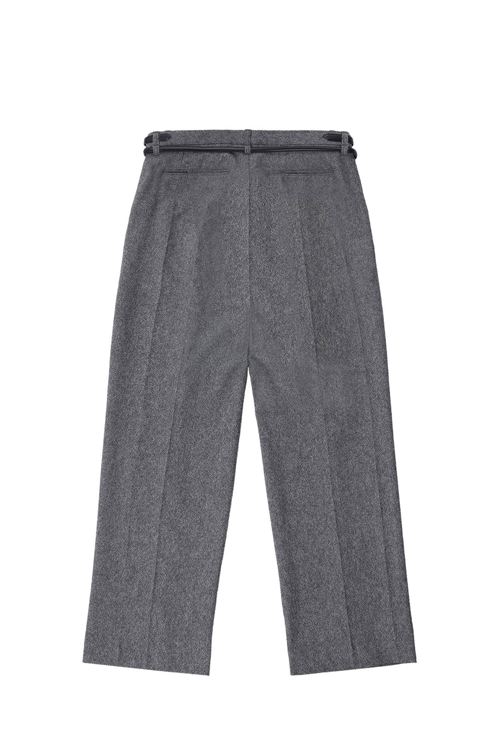 STU - Crease Double Belt Slacks (Grey) product image 16 | TRAB K-Fashion Australia