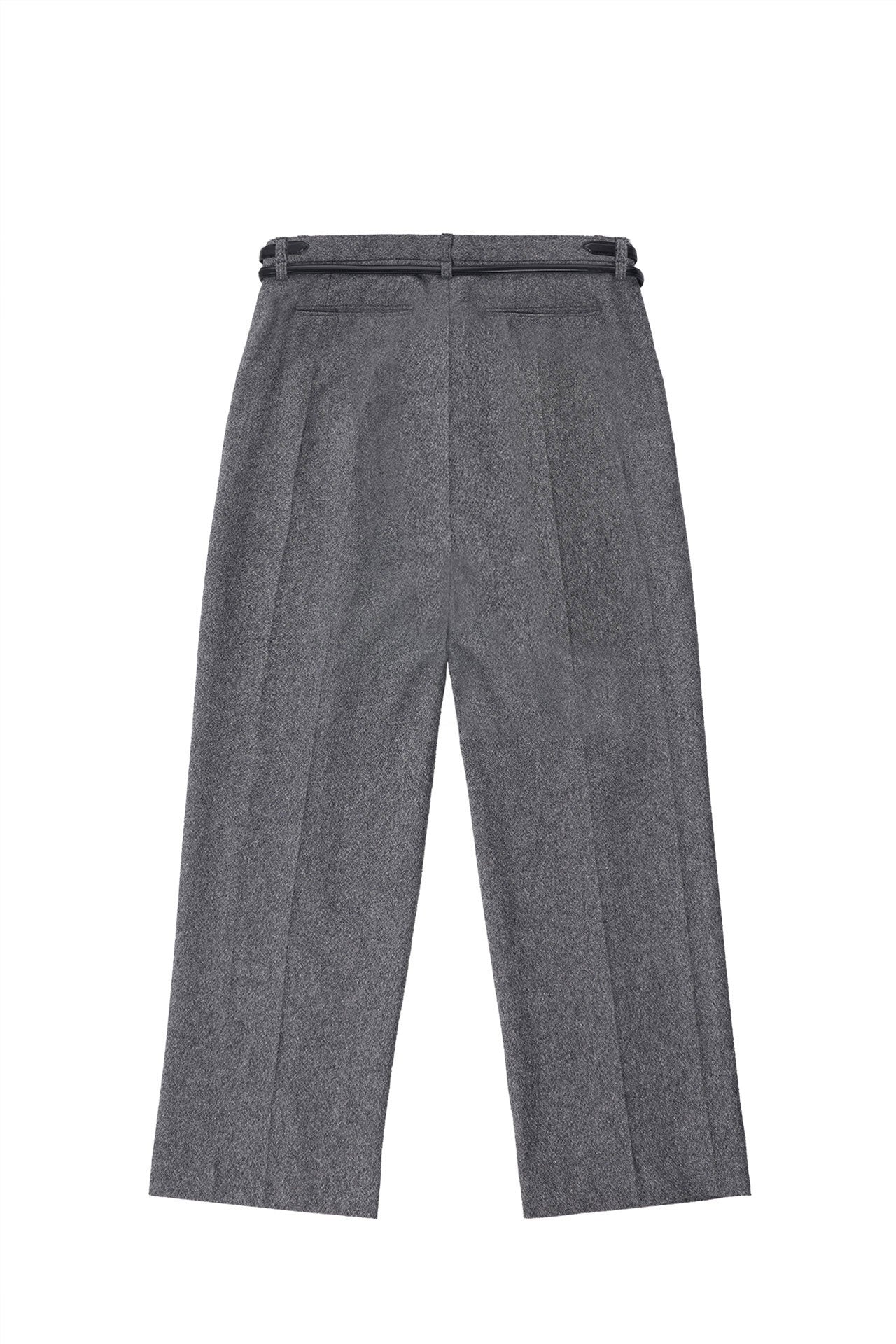 STU - Crease Double Belt Slacks (Grey) product image 16 | TRAB K-Fashion Australia