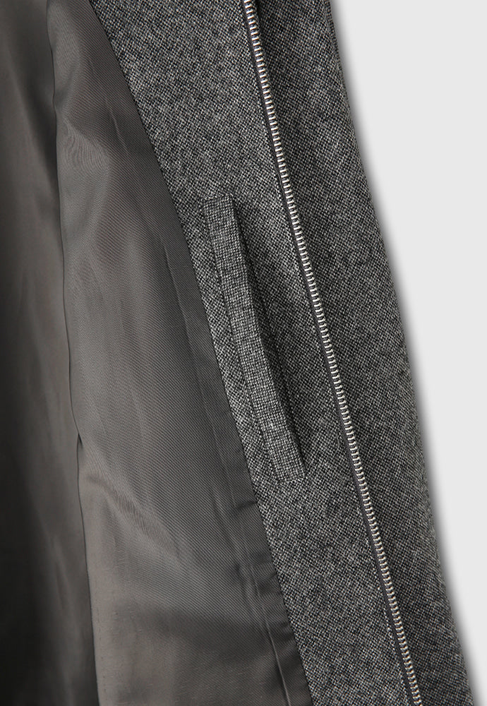 Tonywack - Caviar Wool Flannel Piping Western Jacket (Tweed Grey) product image 13 | TRAB K-Fashion Australia