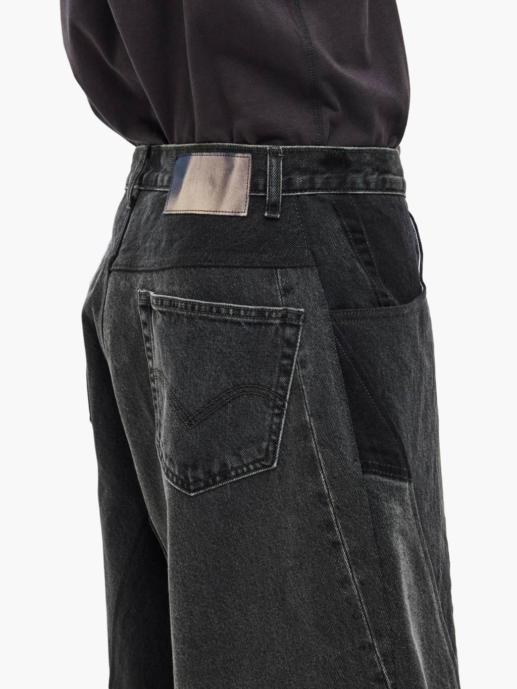 Jiyong Kim - Re-Worked Denim Pants (Black) product image 7 | TRAB K-Fashion Australia