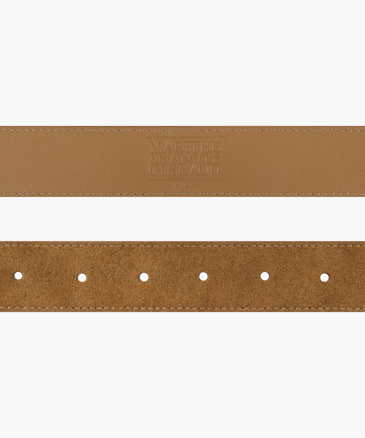 Marithe & Francois Girbaud - Suede Belt (Brown) product image 3 | TRAB K-Fashion Australia