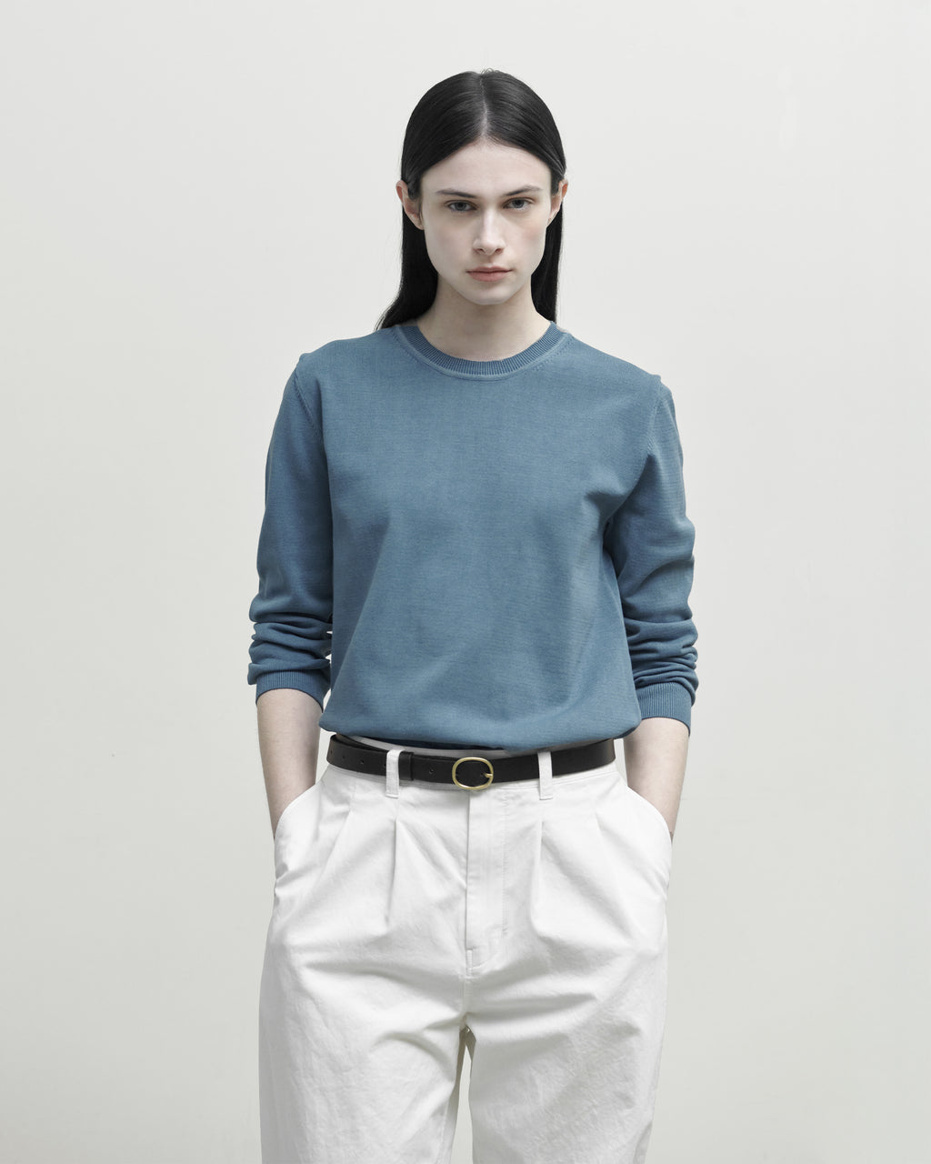 Brownyard - Washed Cotton Knit (Blue) product image 1 | TRAB K-Fashion Australia