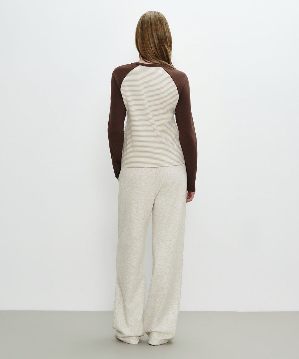 Marithe & Francois Girbaud - Basic Fold-over Sweat Pants (Oatmeal) product image 6 | TRAB K-Fashion Australia