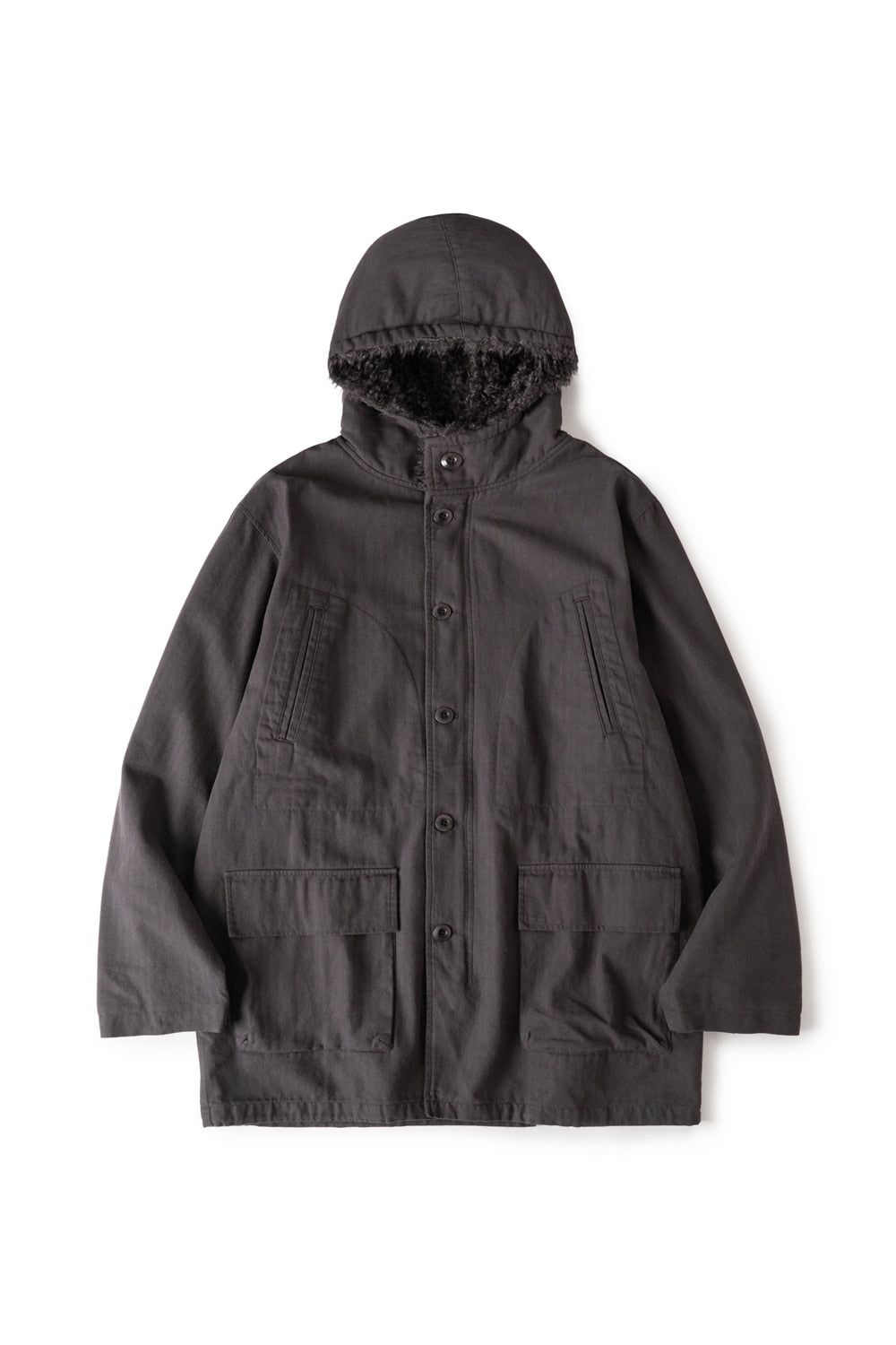 Hatchingroom - Hooded Mil Parka (Charcoal) product image 1 | TRAB K-Fashion Australia