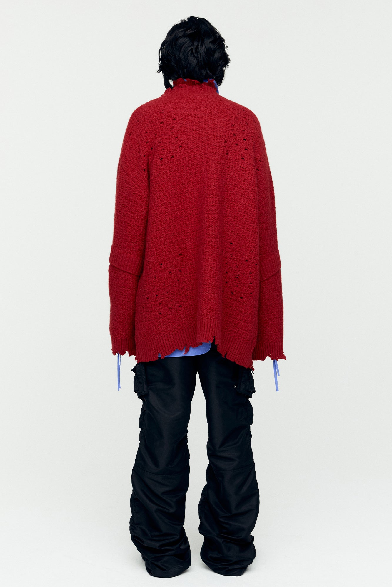 Andersson Bell - Roghen Wool Long Cardigan (Scarlet) product image 2 | TRAB K-Fashion Australia