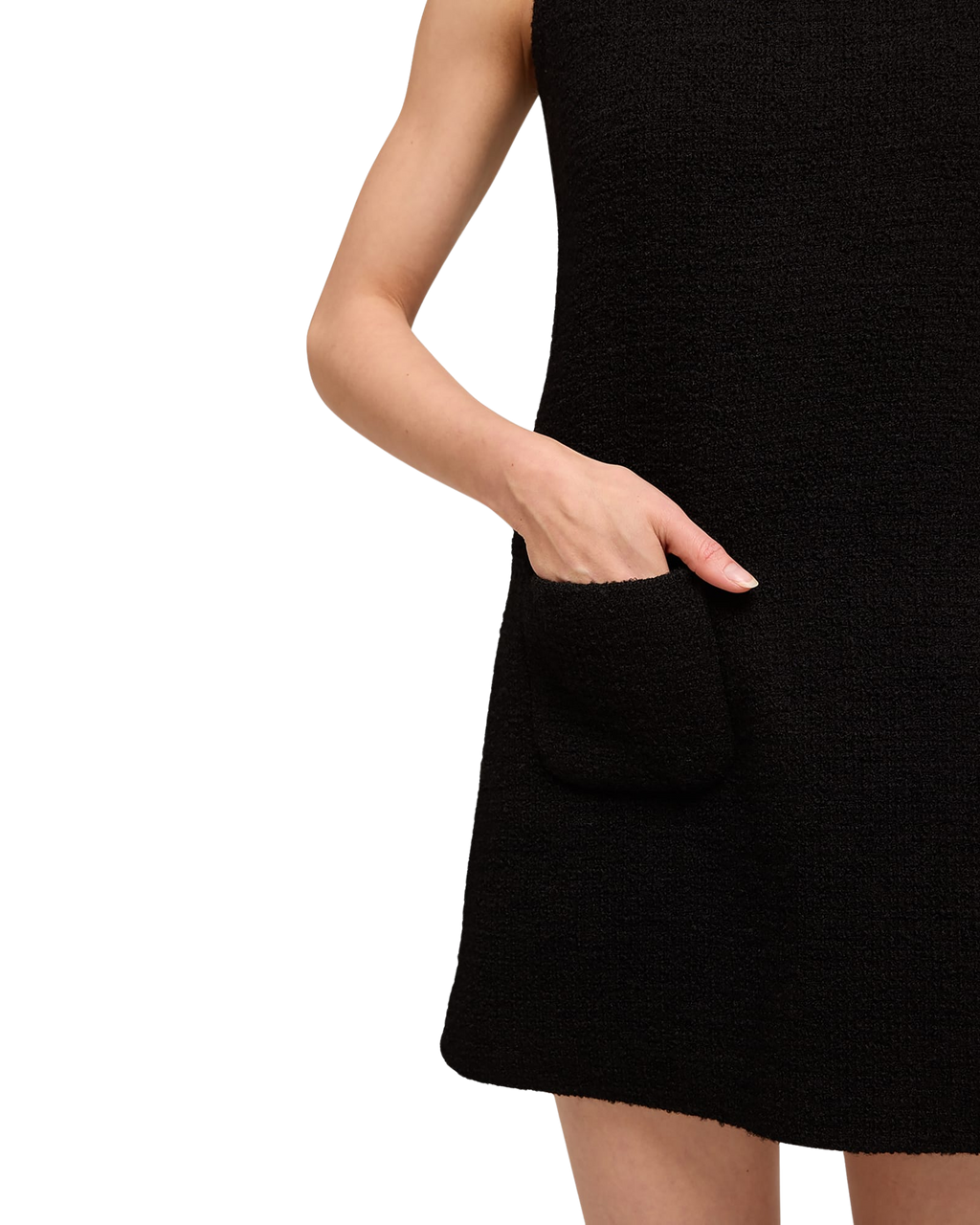 Kimhe Kim - Wool Tweed Sleeveless Mini Dress (Black) product image 8 | TRAB K-Fashion Australia
