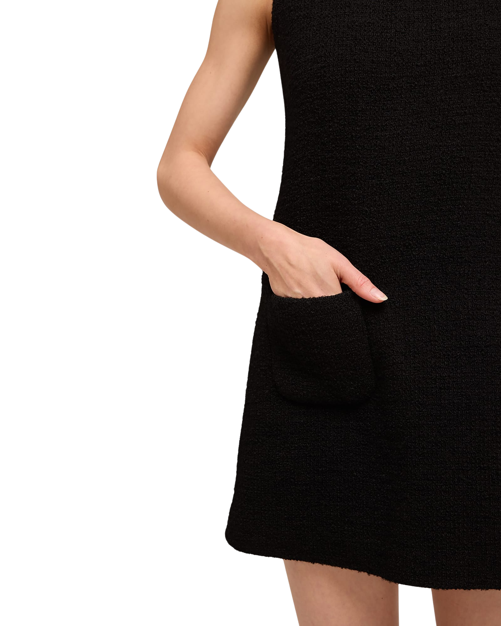Kimhe Kim - Wool Tweed Sleeveless Mini Dress (Black) product image 8 | TRAB K-Fashion Australia