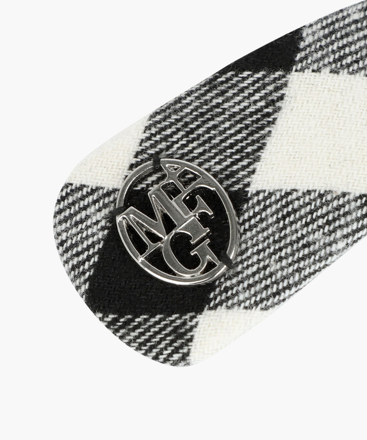 Marithe & Francois Girbaud - Holiday Circle Logo Check Hair Pin (Black) product image 2 | TRAB K-Fashion Australia